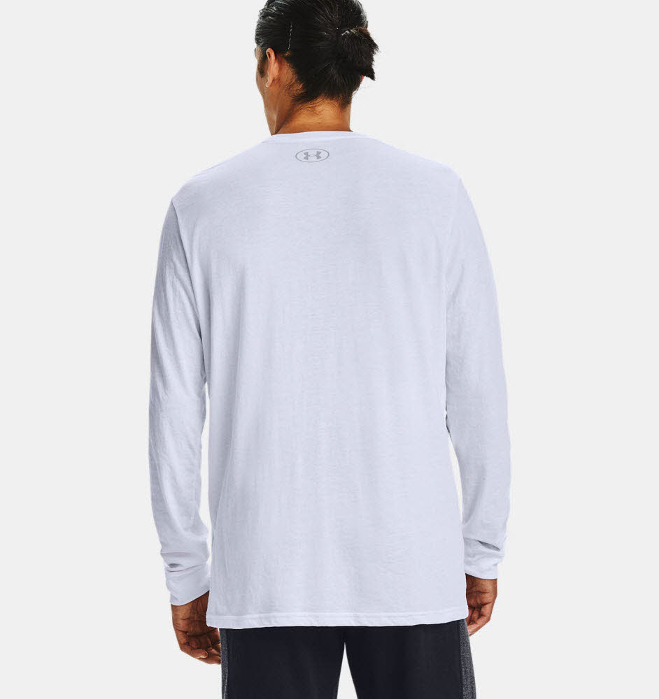UA SPORTSTYLE LEFT CHEST LS-WH