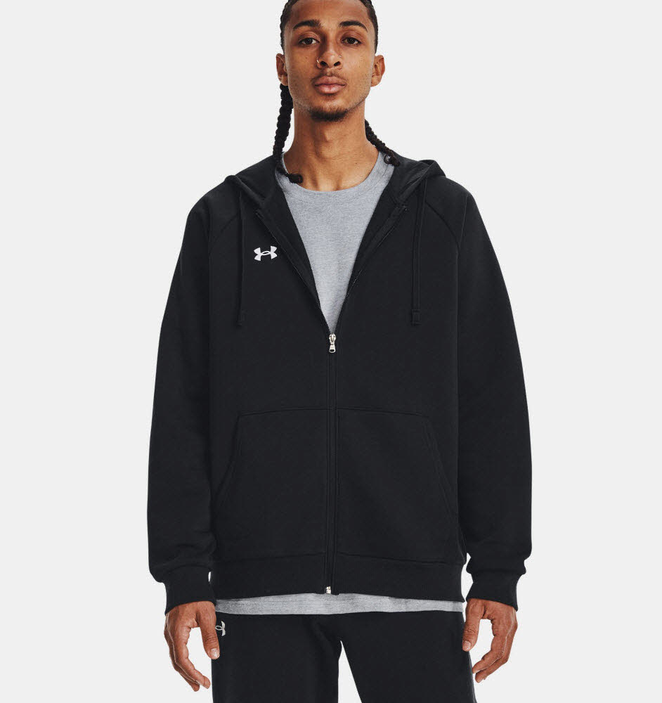 NOS UA Rival Fleece FZ Hoodie-BLK