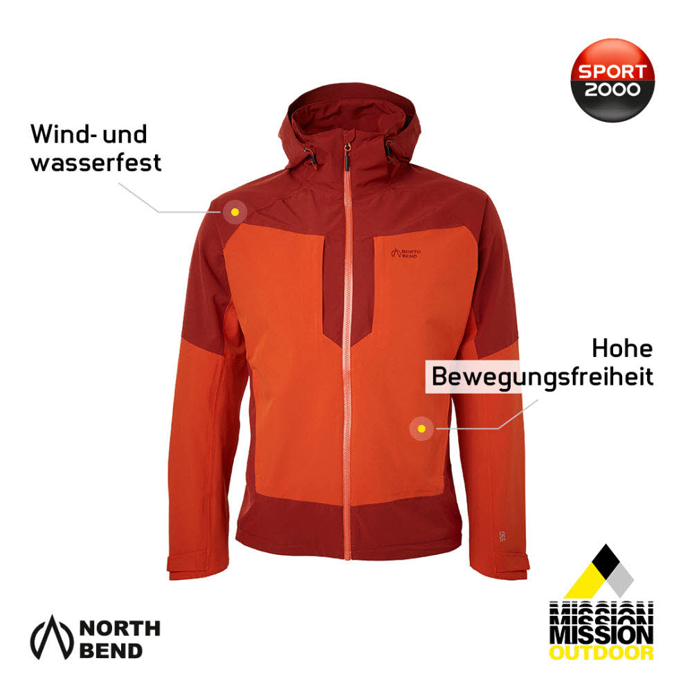 FLEX Jacket M,red clay