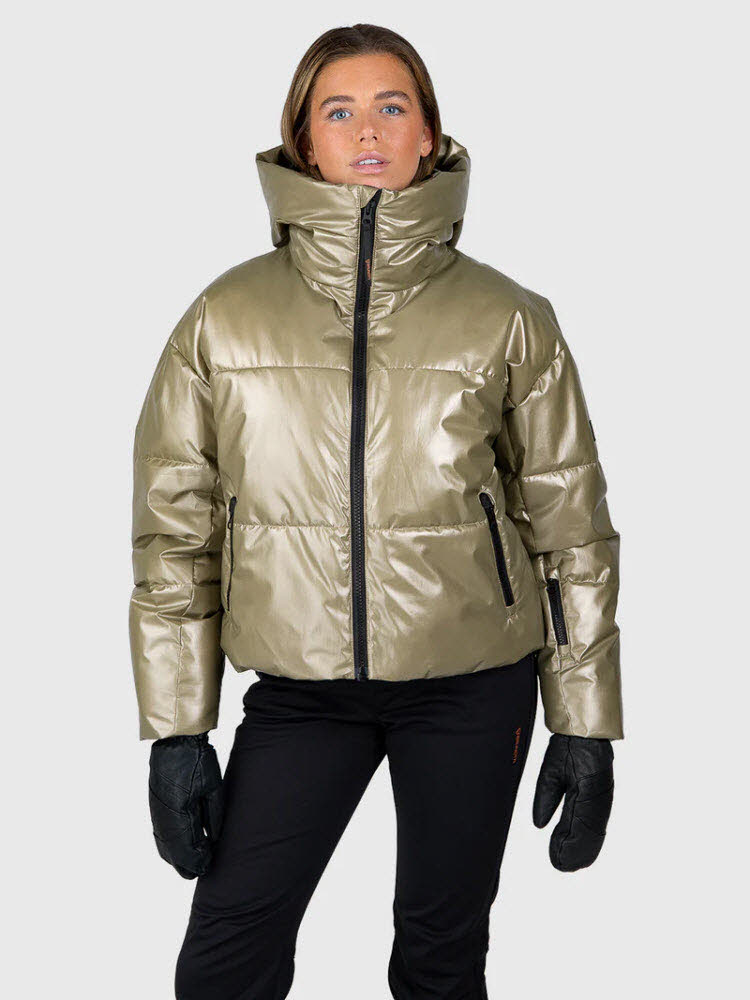 Fiaskia-Metallic Women Snow Jacket