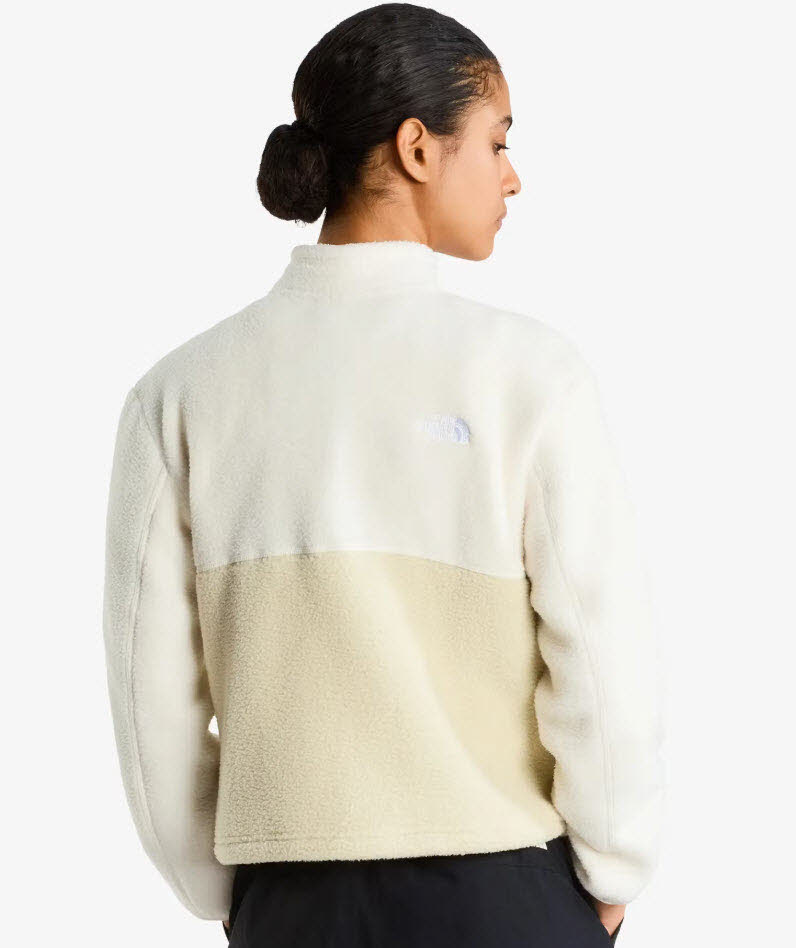 W YUMIORI 1/4 ZIP DESERT STONE/WHITE DUN