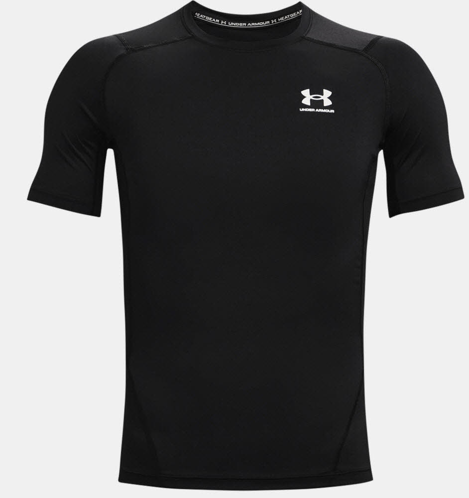 NOS UA HG Armour Comp SS-BLK