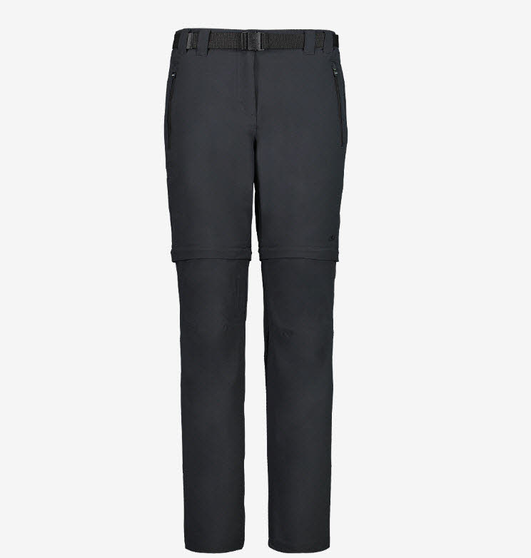NOS WONMAN LONG PANT ZIP OFF,ANTRACITE