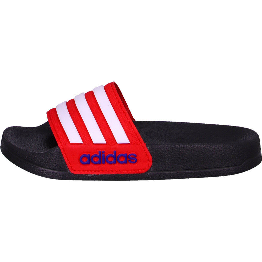 ADILETTE SHOWER K,CBLACK/FTWWHT/VIV