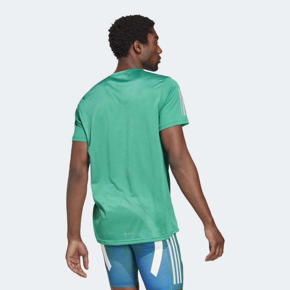 OWN THE RUN TEE,COUGRN/REFSIL