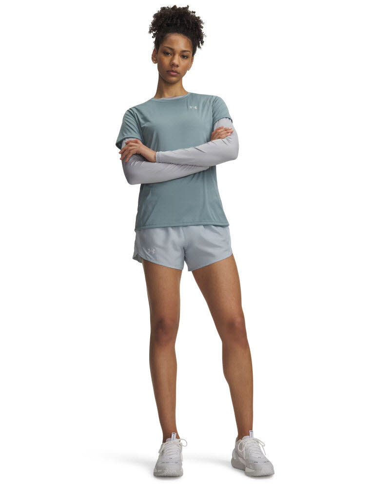 UA Fly By 3"" Shorts-BLU