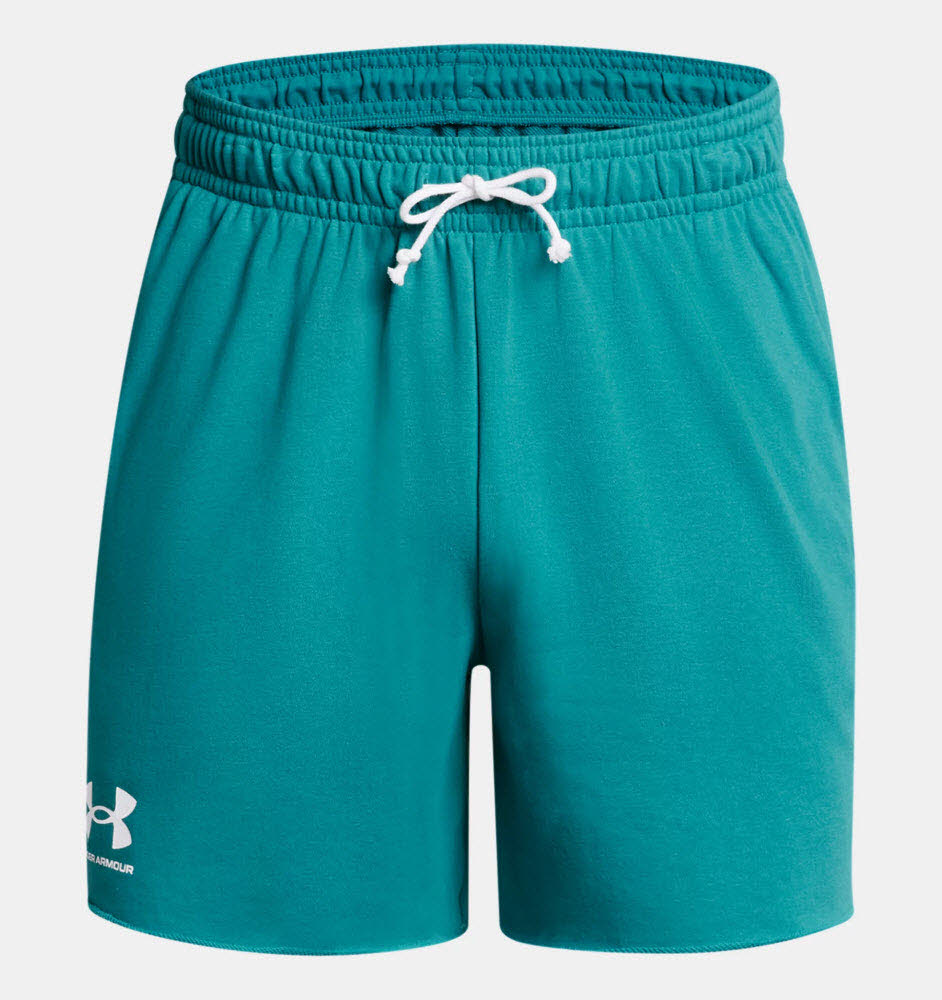UA Rival Terry 6in Short-BLU