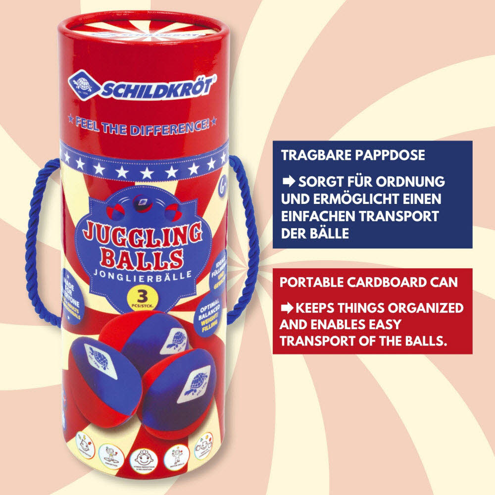 JONGLIERBÃ?LLE  (3er Set), in der Ba