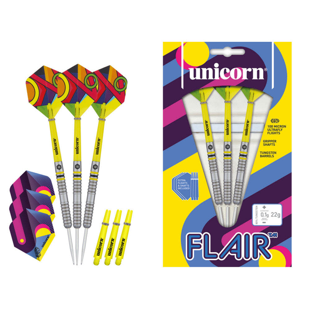 Unicorn Flair 3 Steel Darts | 22 Gr.