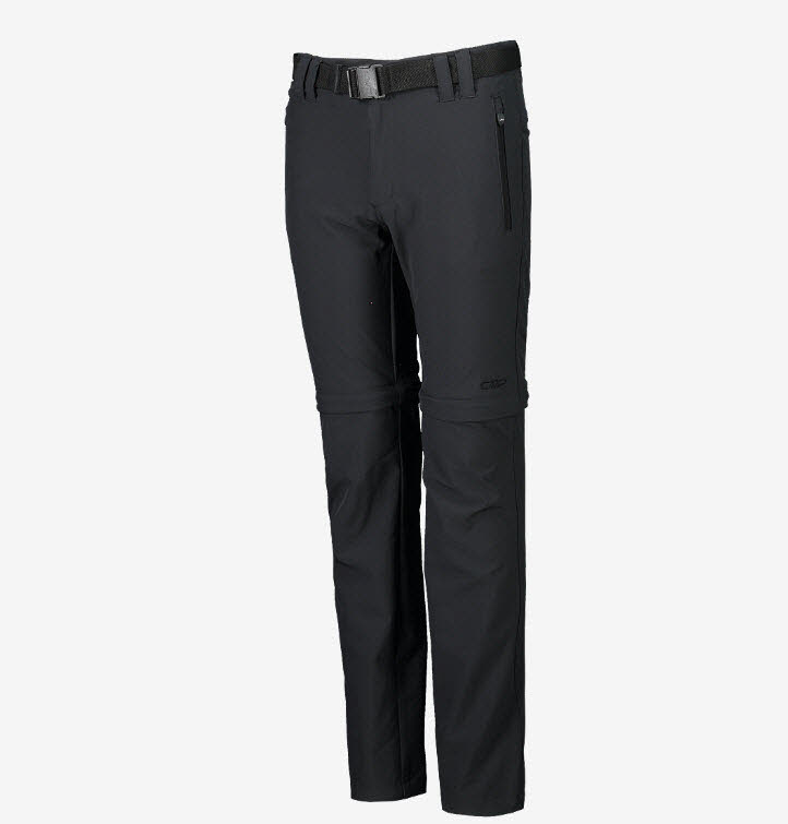 NOS BOY PANT ZIP OFF,ANTRACITE