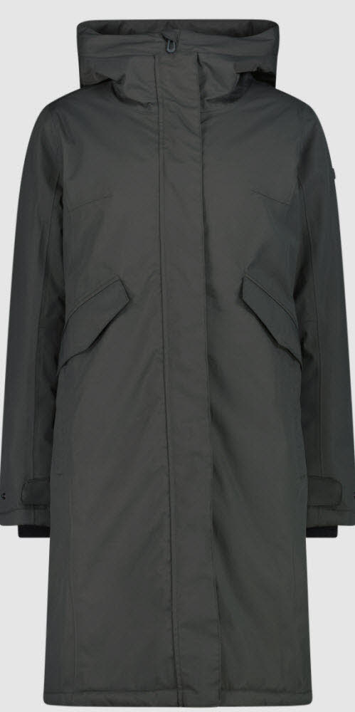 WOMAN COAT FIX HOOD