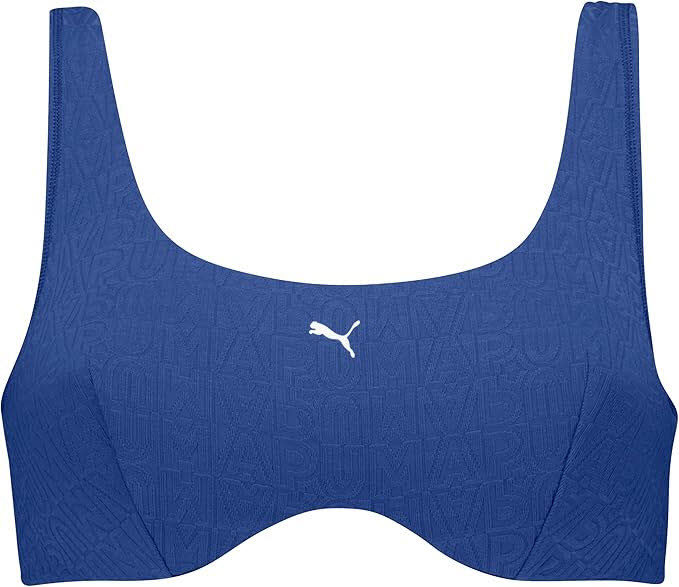 PUMA SWIM WOMEN JACQUARD SCOOP TOP