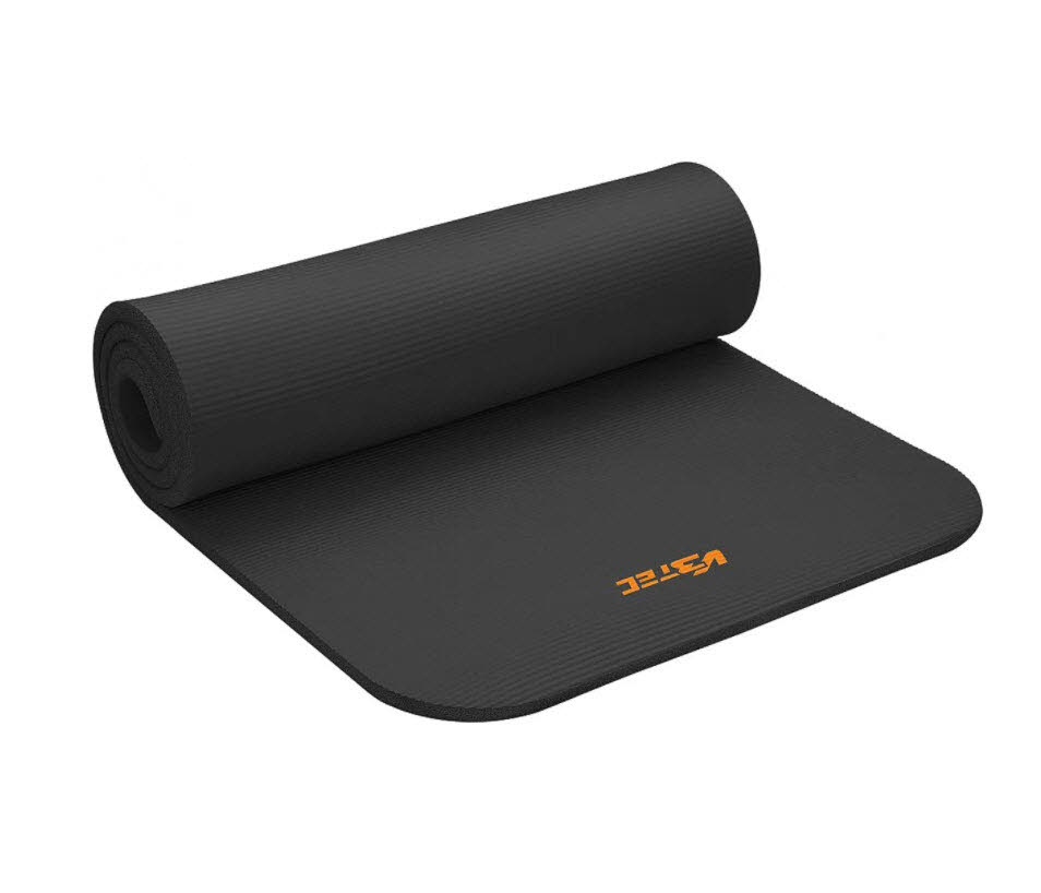 FITNESS Gymnastikmatte 190,schwarz