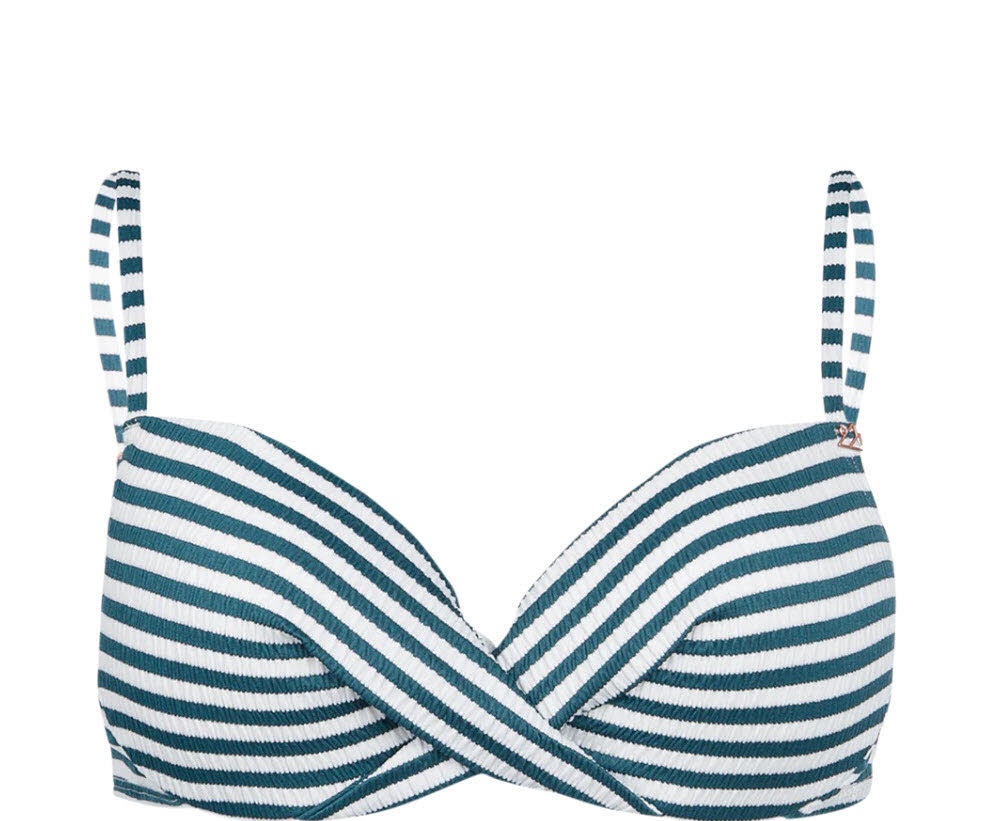 Stefana-Stripe Women Bikini Top