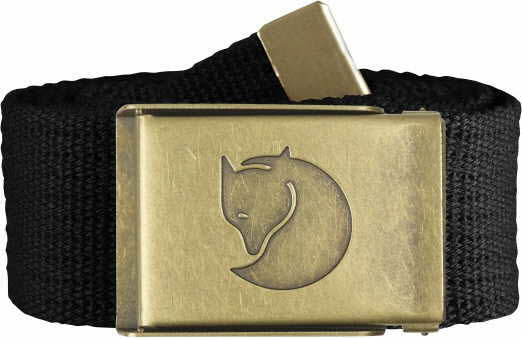 Canvas Brass Belt 4 cm