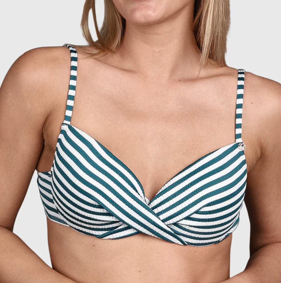 Stefana-Stripe Women Bikini Top