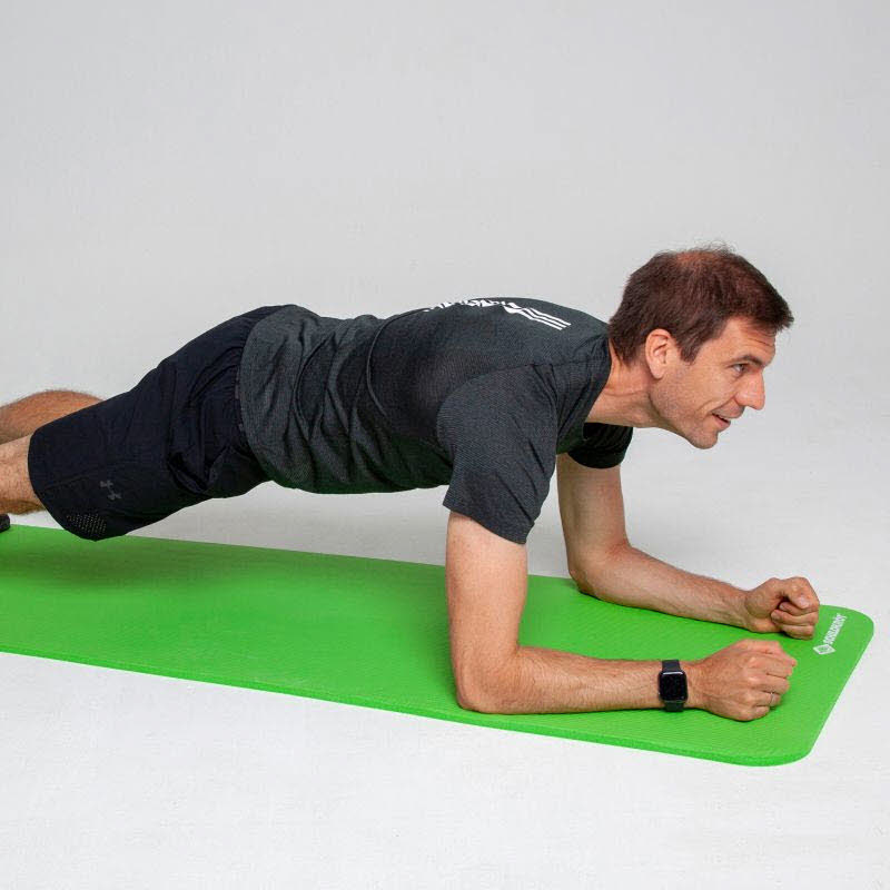 FITNESSMATTE, (15mm, green), mit Tr