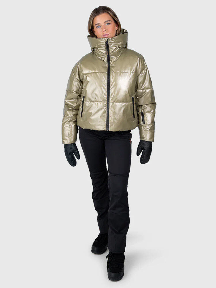 Fiaskia-Metallic Women Snow Jacket