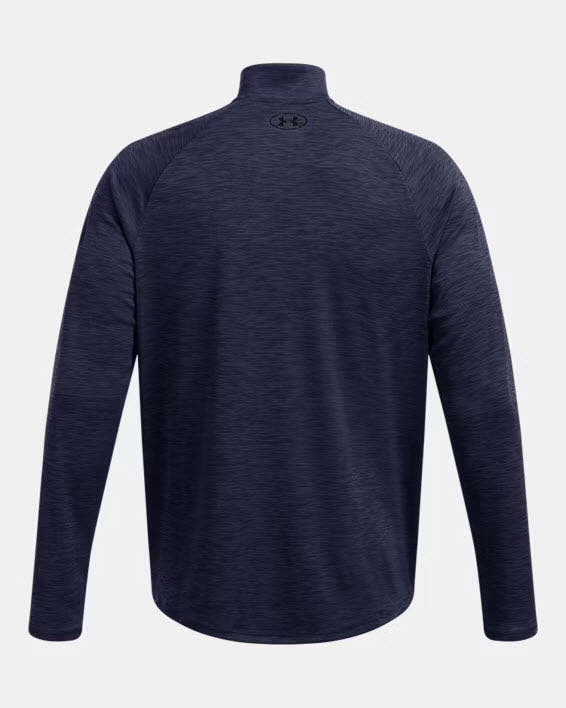 UA Tech Textured 1/2 Zip-BLU