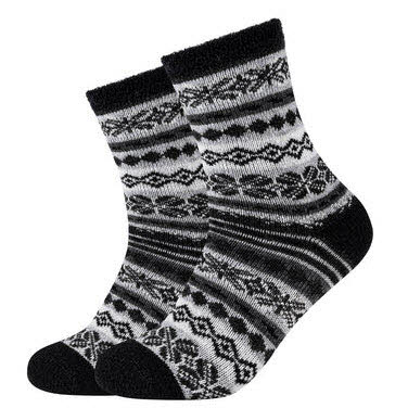 Women cosy double layer winter Sock