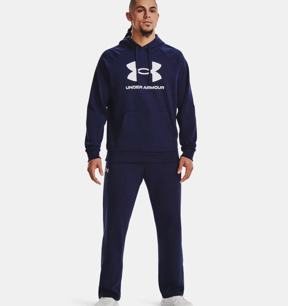 UA Rival Fleece Logo HD-BLU