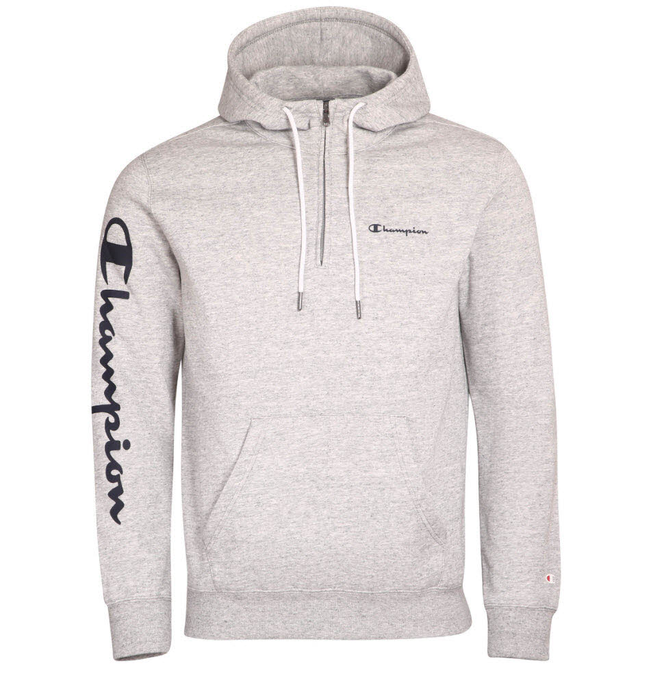 hooded halfzip sweatshirt