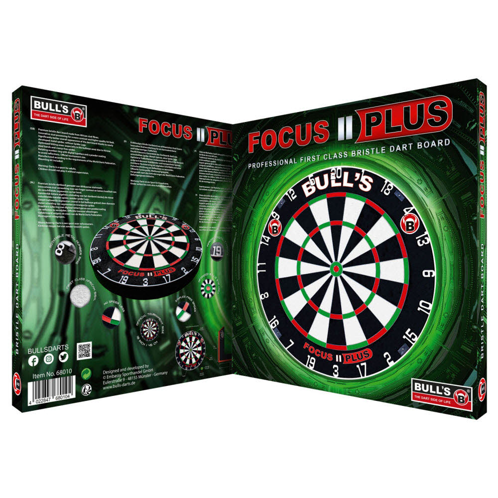 BULL'S Focus II Plus Dart Board