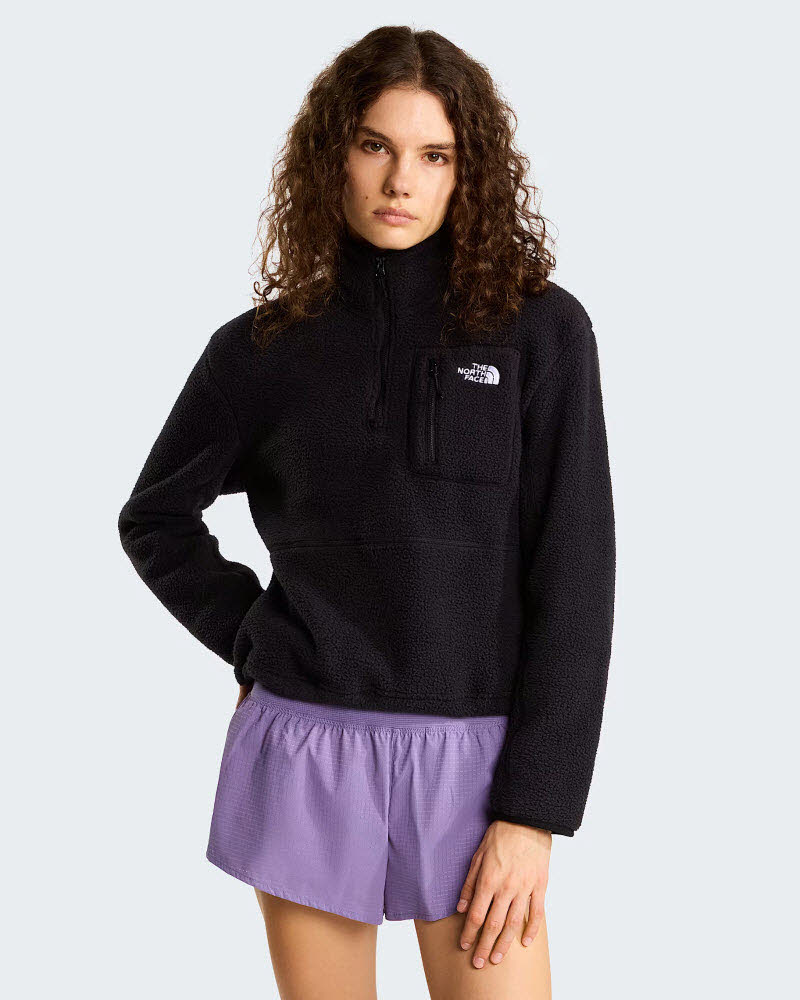 W YUMIORI 1/4 ZIP TNF BLACK/TNF BLACK