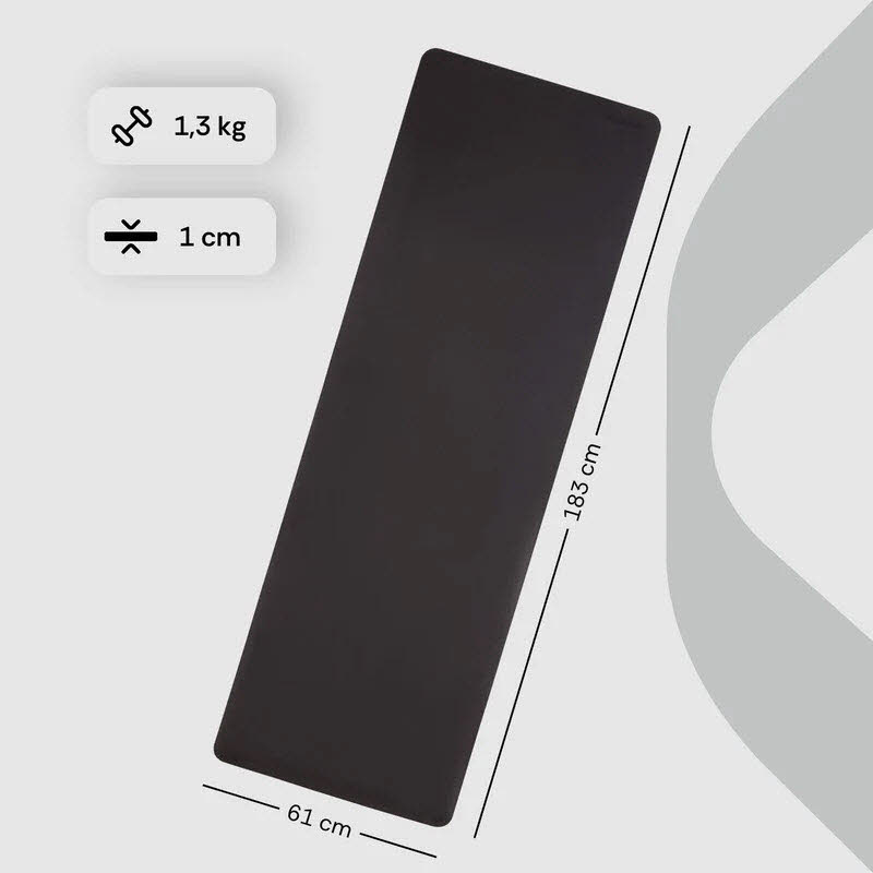 Fitnessmatte schwarz