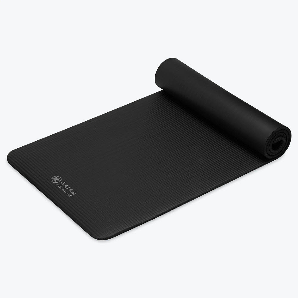 10MM GAIAM ESSENTIALS FITNESS,Black