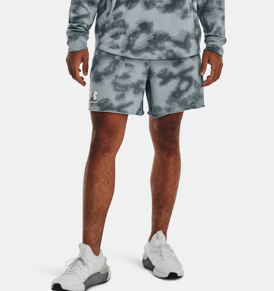 UA Rival Terry 6in Short-GRY,Harbor