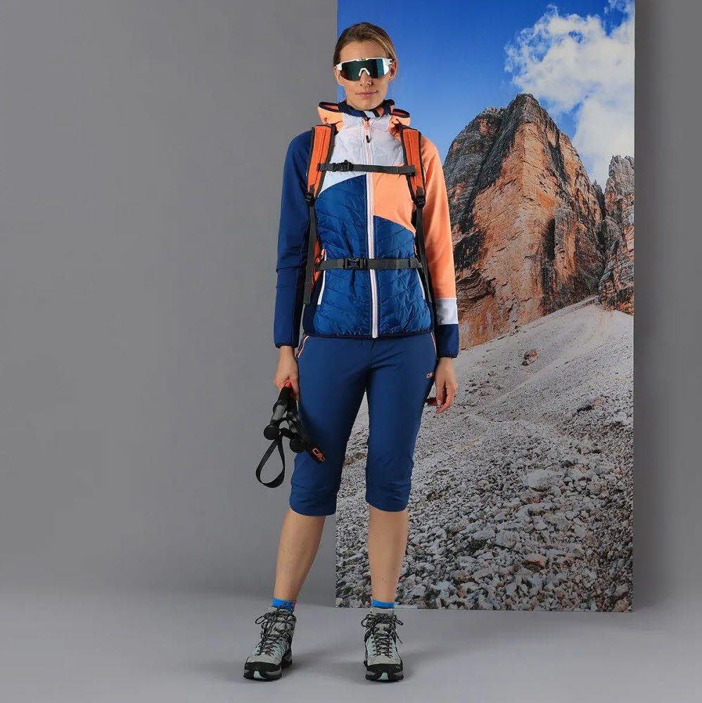 WOMAN JACKET FIX HOOD HYBRID