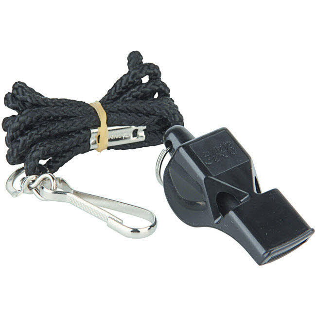 NOS PROFESSIONAL Pfeife mit Kordel,schw