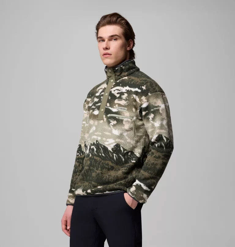 Helvetia II Print Half Snap