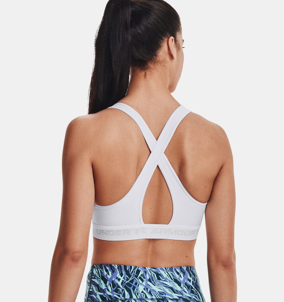 Crossback Mid Bra-WHT