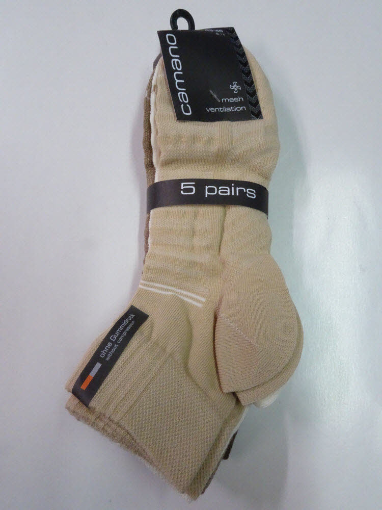 Unisex mesh ventilation Quarter 5p