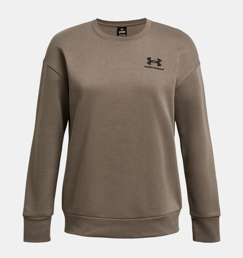 Essential Fleece Crew-BRN