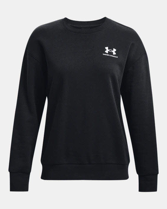 Essential Fleece Crew-BLK