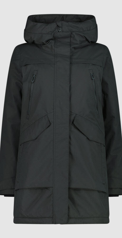 WOMAN PARKA FIX HOOD