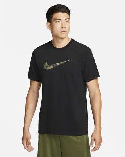 Black and camo nike shirt online