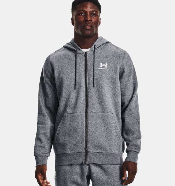 UA Essential Fleece FZ Hood-BL,Pitc - Bild 1