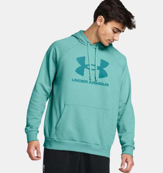 UA Rival Fleece Logo HD-GRN - Bild 1