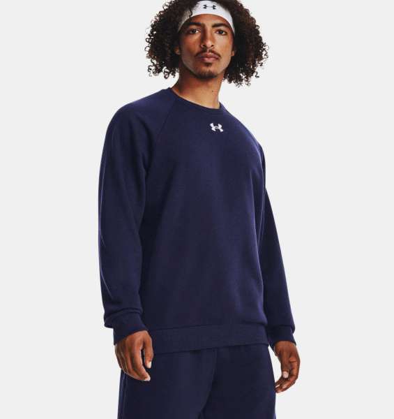 UA Rival Fleece Crew-BLU - Bild 1