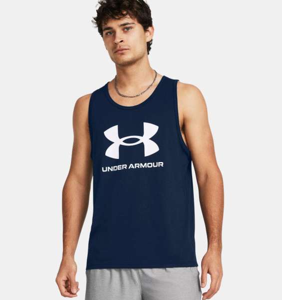 UA SPORTSTYLE LOGO TANK-BLU - Bild 1