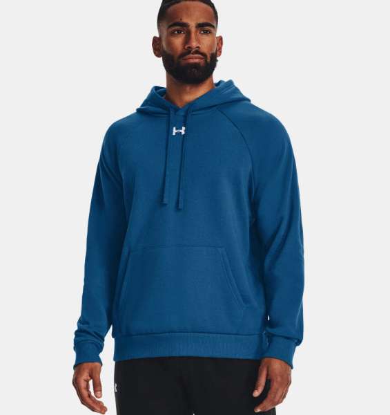 UA Rival Fleece Hoodie-BLU - Bild 1