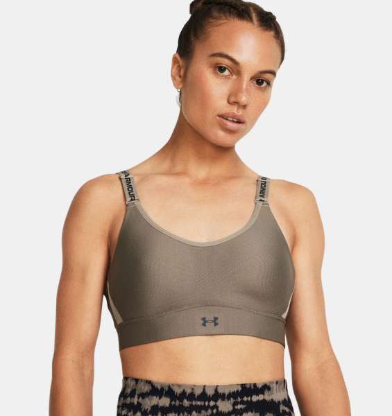 UA Infinity Mid Bra-BRN - Bild 1