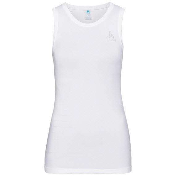 SUW TOP Crew neck Singlet PERF,whit