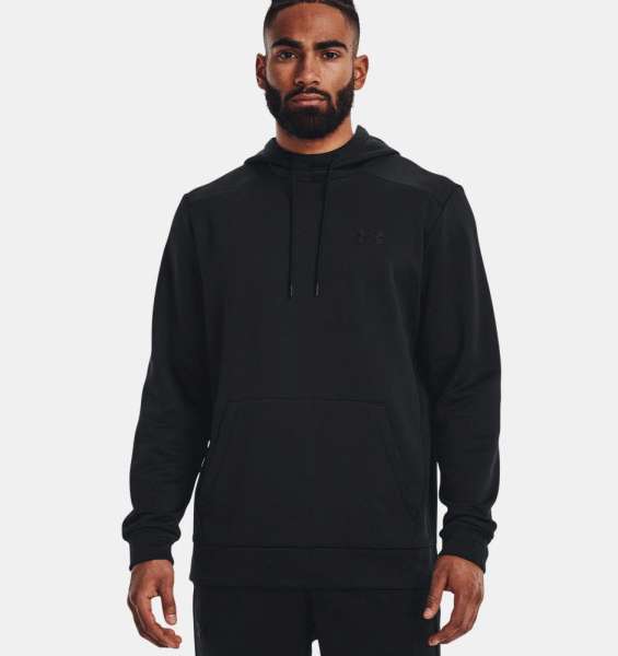 UA Armour Fleece Hoodie-BLK - Bild 1