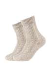 Women cosy cable stitch Socks 1p