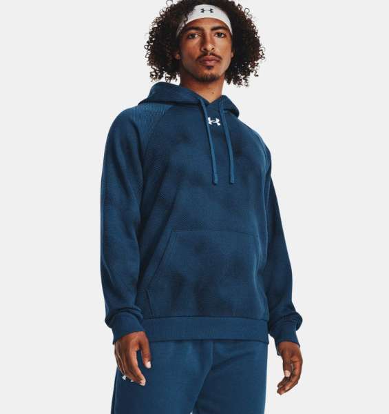 UA Rival Fleece Printed HD-BLU - Bild 1